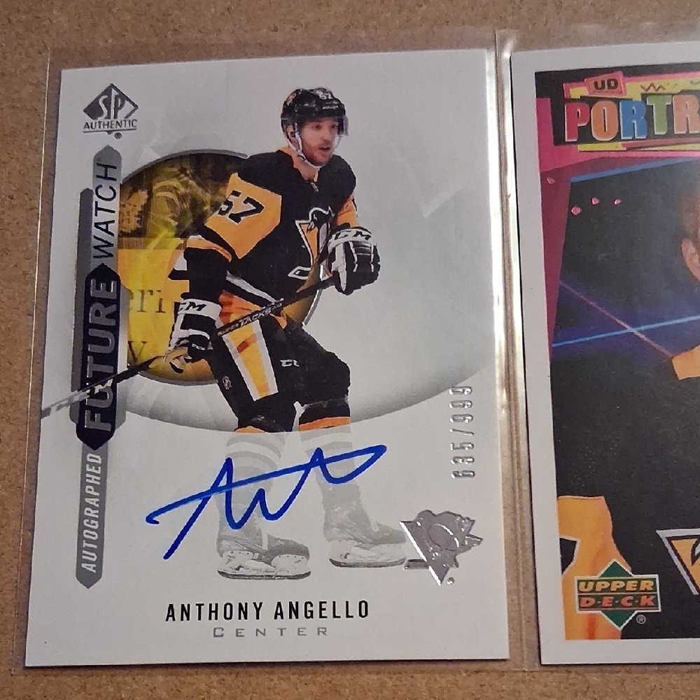 Penguins Anthony Angello Hockey Cards Set